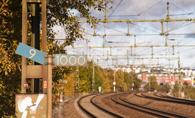 Follow a railroad track