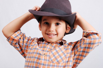 Cute kid with hat