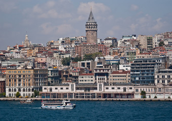 Fototapeta na wymiar Istanbul from the Bosphorus