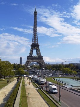 Eiffel Tower, photo was taken in Paris