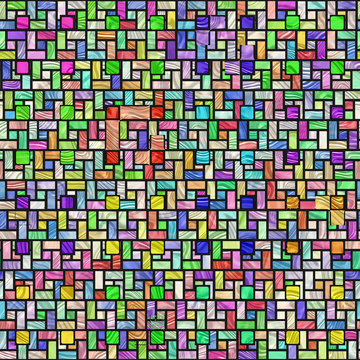 colorful stained glass pattern