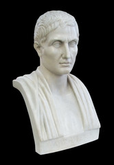 Aristotle - ancient Greek philosopher isolate on black