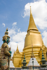 Fototapeta premium The temple in the Grand palace area in Bangkok, Thailand