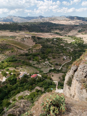 Fototapeta na wymiar Widok na góry z Ronda