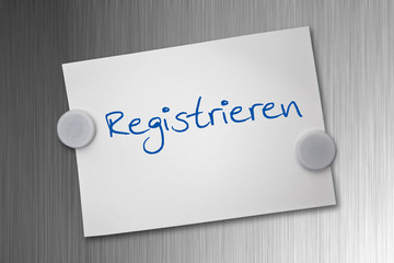 Pinwand mit Registrieren