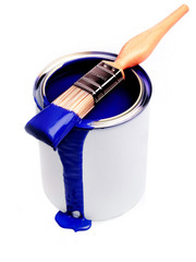 blue paint