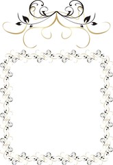 Decorative ornament for frame. Vector