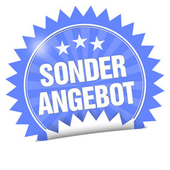 button label logo sonderangebot angebot