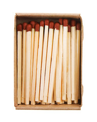 shot of matches in a box