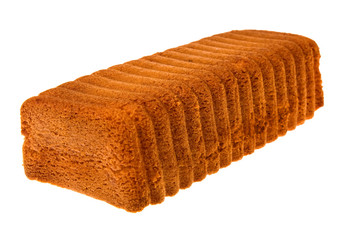 Fruit-cake isolated on a white.
