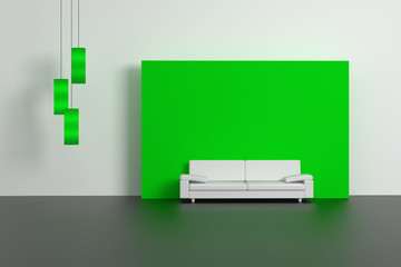 White Sofa rendering
