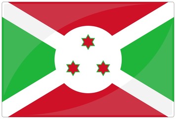 drapeau glassy burundi flag