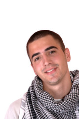 happy young casual man portrait