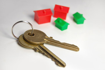 Keys with monopoly houses