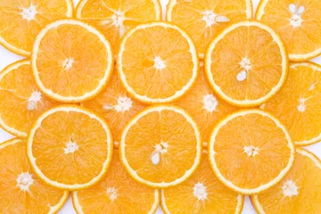 Papier Peint photo Tranches de fruits Des oranges