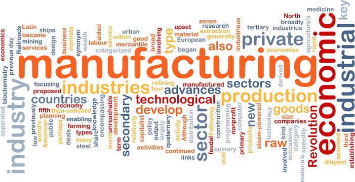 Manufacturing word cloud