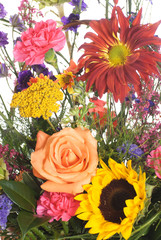 Naklejka na ściany i meble Bouquet of Assorted Flowers