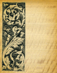 Renaissance engravings on  movinka wood