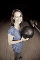 Smiling bowler