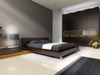 Interior to bedrooms