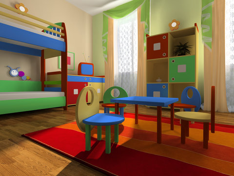 Interior of the baby room