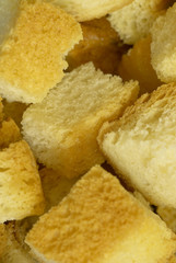 White bread croutons
