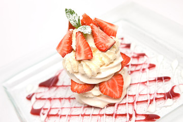 Strawberry Pavlova
