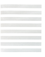 Blank sheet of music paper
