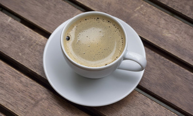 Espresso auf Tisch