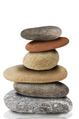 six zen stones