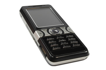 Cell phone isolated with clipping path