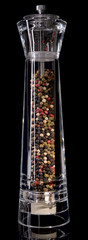 Pepper mill with colorful pepper