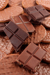 chocolate and biscuits.