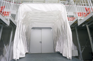 System of safety in stadium