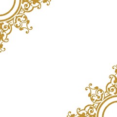 FOND COINS DECORATIFS DORES