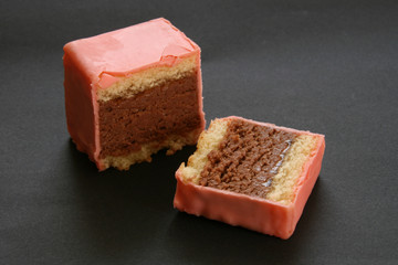 punschwürfel halbiert