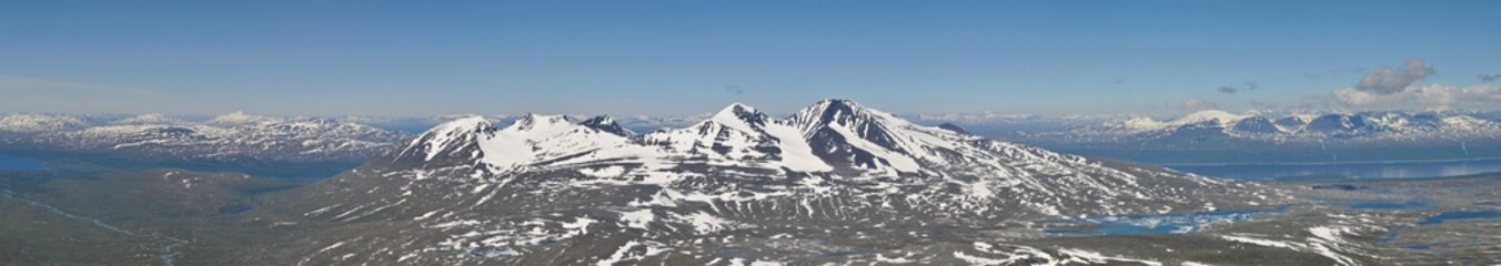 Panorama der Akka im Sarek vom Nijak aus