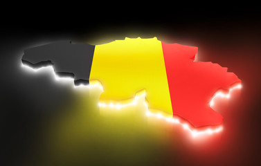 Map the Belgium