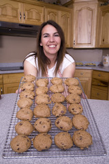 Woman with cookies