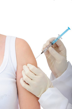 vaccination: medical giving injection