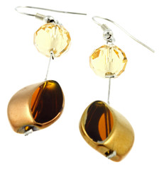 pendants oreilles strass fantaisie fond blanc