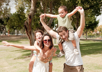 family in the park