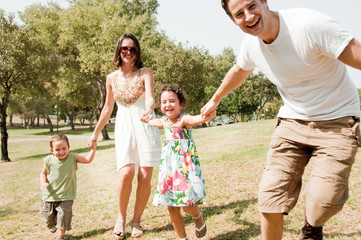 Family in the park