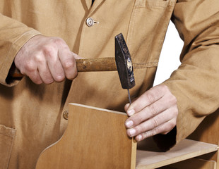 carpenter at work detail