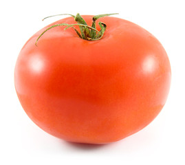 fresh tomato isolated on white