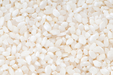 Extreme close up of white rice background