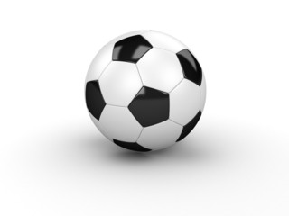 Fototapeta premium Classic soccer ball isolated on white