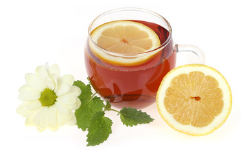 Tea cup and lemon