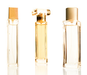 Perfume bottle isolated on white background.
