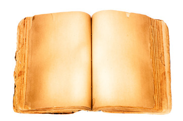 Fototapeta premium Blank book isolated on white background.